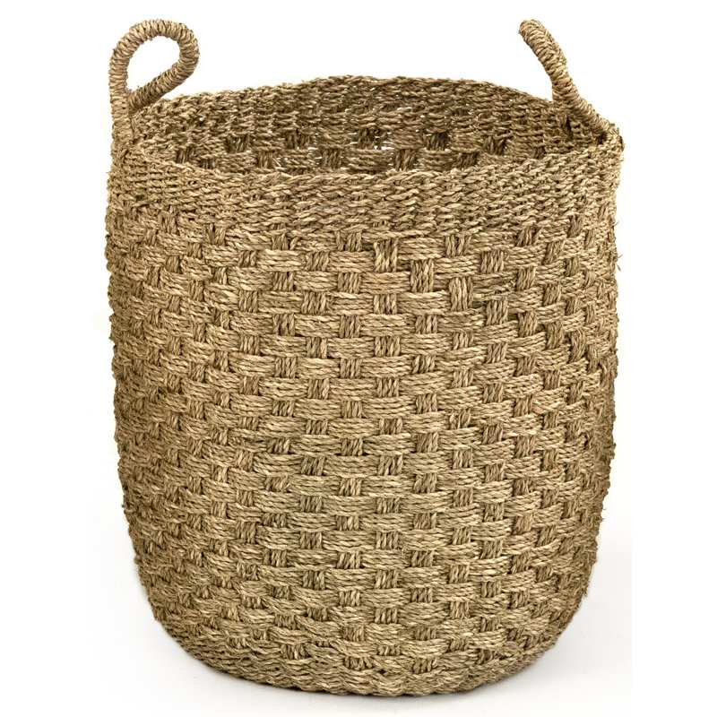 Bungalow Rose Woven Rattan Basket Wayfair